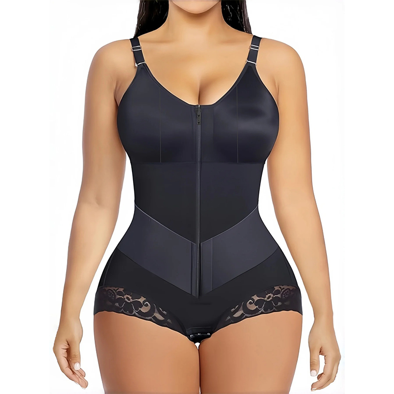 Shapewear Bodysuit Firm - Bauchkontroll-Shapewear mit Verstellbaren Trägern für Damen,