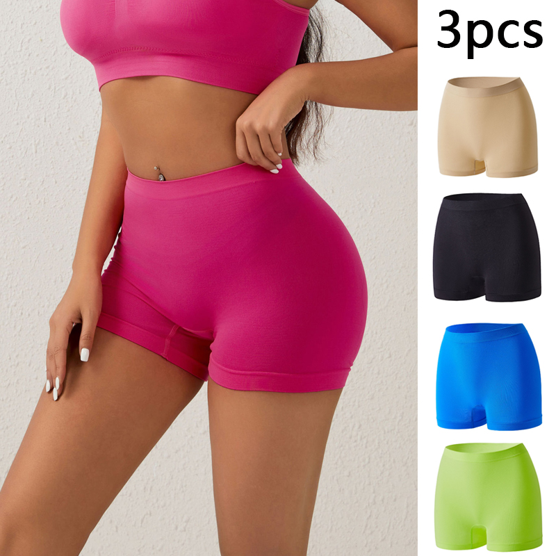 3 stücke Frauen Nahtlose Hohe  – Boyshort Underwear Bewertung und Preis